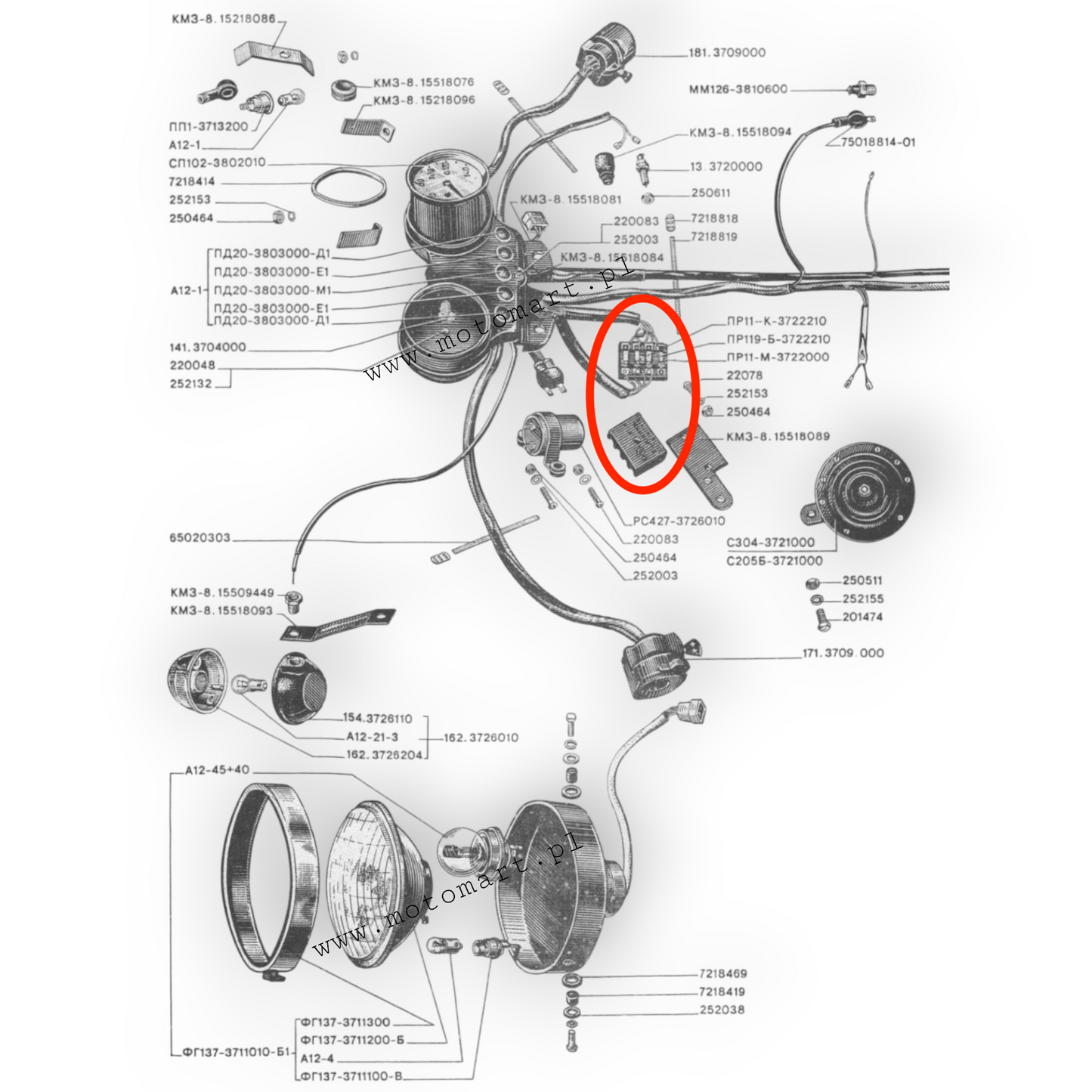 Puszka bezpieczników Ural Dniepr Mt bezpiecznik bezpieczniki
