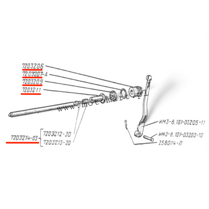 Clutch pusher Ural, K750, M72 CLUTCH MASTER DRIVE SPRING gearbox