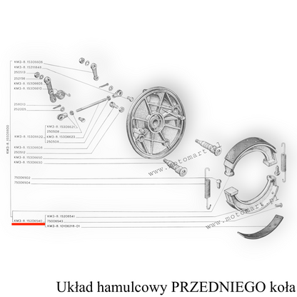 Bremsbacken Bremsbeläge K750 Dnepr Vorder- und Hinterachse