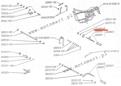 URAL Schwingarmpuffer Gummi Schwingarmrahmen für Fußrastengummipuffer