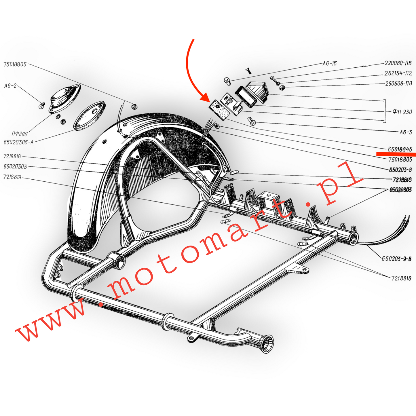 Rubber washer Dnieper MT K750 Ural M72 turtle RUBBER stop lamp cable