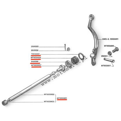 Clutch pusher Dnieper CLUTCH CLUTCH release gearbox with reverse LONG K750 M72 Ural LONG