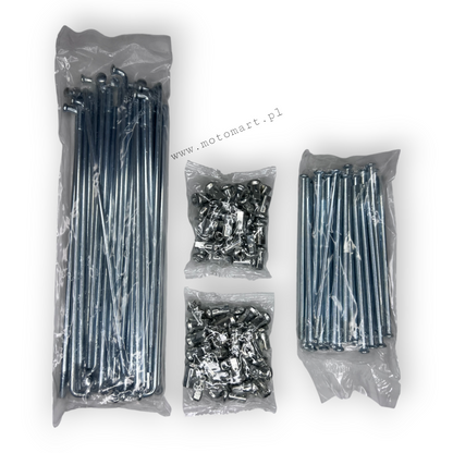 URAL SPEICHEN, SPEICHENNIPPELNIPPEL, FELGENVENTILE, WEISS - 40 Stück
