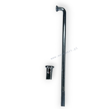 DNIEPR K750 Speichennippel-Felge, Aluminium, Trommel, Weiß, 120 mm