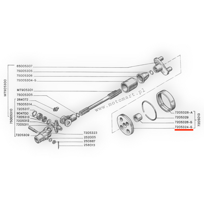 Cardan rubber Dnieper K750 Ural M72 universal joint cardan differential mufta