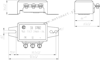 Regulator napaęcaa 12V Dnaepr Ural elekronaczny Sovek alternator GWARACJA