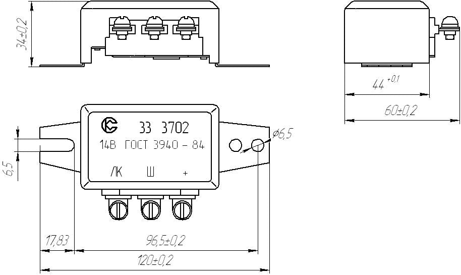 Regulator napięcia K750, Dniepr, Ural Sovek 33.3702